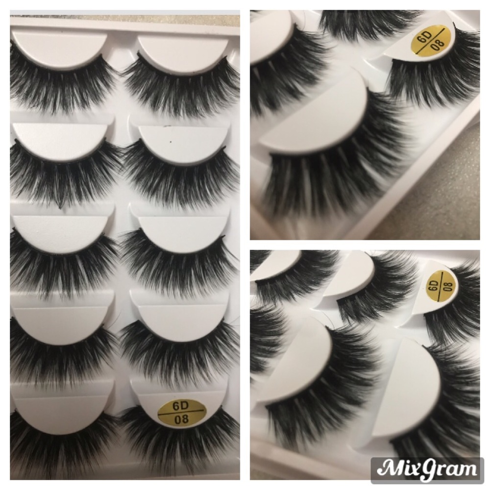 3D mink real lashes 5 pairs - Picture 4 of 4